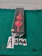 Piek rood gouden glitters glas , [a564], Diversen, Kerst, Ophalen of Verzenden, 'T Olde Gre-j, Info@toldegrej.nl, Endepoelstraat 20f Didam