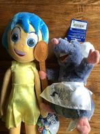 Twee DisneylandParis knuffels Ratatouille en inside out, Verzenden, Zo goed als nieuw, Overige typen
