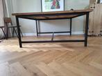 Vierkante eettafel massief oud eiken, Ophalen, Gebruikt, Vierkant, Hout