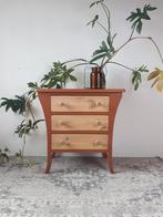 Houten ladekastje met 3 lades boho, Huis en Inrichting, Kasten | Ladekasten, Ophalen, Boho, 50 tot 100 cm, Zo goed als nieuw