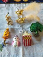 glazen  hangers, uil, boom, vogels, popcorn,  vanaf €1.-, Diversen, Kerst, Ophalen of Verzenden, Gebruikt