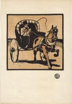 William Nicholson houtsnede "The Cabriolet" uitg The Studio, Antiek en Kunst, Ophalen