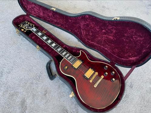 Gibson Les Paul Custom 1968 historic F red tiger, Muziek en Instrumenten, Snaarinstrumenten | Gitaren | Elektrisch, Gebruikt, Gibson