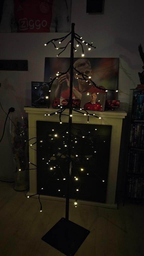 LED Kerst Glitterboom! 120 CM! Zwart! NIEUW!, Diversen, Kerst, Nieuw, Ophalen