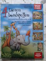 4 Dieren bordspellen in 1, met 4 pionnen en dobbelsteen, Hobby en Vrije tijd, Drie of vier spelers, Ophalen of Verzenden, Zo goed als nieuw