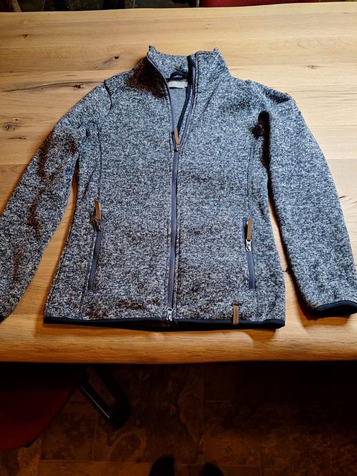 Als nieuw, zachte Fleecejas - Heerlijk Warm!, Kleding | Dames, Bodywarmers, Zo goed als nieuw, Maat 38/40 (M), Grijs, Verzenden