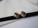 Oorbellen/ knot knoop model 1.7x1.5 cm, Verzenden, Zo goed als nieuw, Goud, Overige materialen