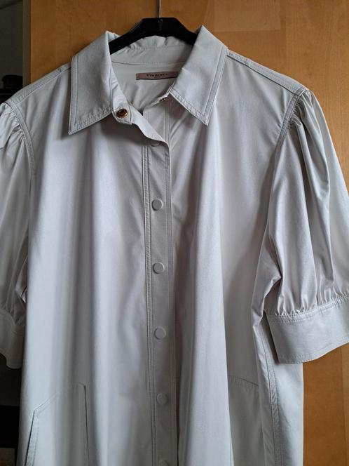 Jurk lederlook Twinset Milano maat 48/50, Kleding | Dames, Grote Maten, Zo goed als nieuw, Jurk, Wit, Ophalen of Verzenden