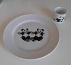 WWF / WNF bord en eierdopje met panda beertjes, Ophalen, Zo goed als nieuw, Bord(en), Overige stijlen