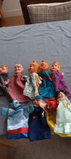 9 poppenkastpoppen en 2 handpoppen, Kinderen en Baby's, Speelgoed | Poppen, Ophalen, Gebruikt, Overige typen