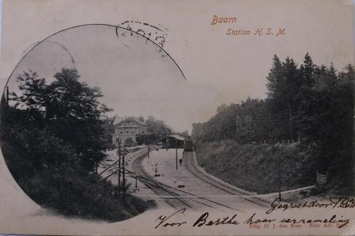 Prachtige oude Briefkrt: Station gebouwd door H.S.M. /Baarn., Verzamelen, Ansichtkaarten | Nederland, Gelopen, Utrecht, Voor 1920