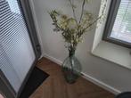 Glazen hoge siervaas met takken, Ophalen, 50 tot 75 cm, Groen, Glas