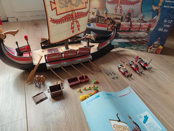 Playmobil Romeins Schip 5390 - Compleet & ZGAN!, Kinderen en Baby's, Speelgoed | Playmobil, Zo goed als nieuw, Complete set, Ophalen of Verzenden