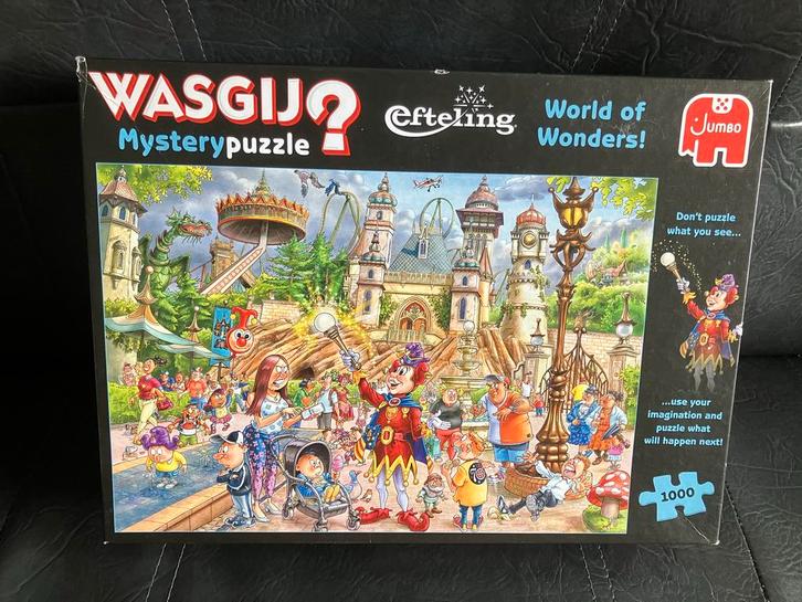 Wasgij Efteling Mystery Puzzel 1000 stukjes, Hobby en Vrije tijd, Denksport en Puzzels, Zo goed als nieuw, Legpuzzel, 500 t/m 1500 stukjes