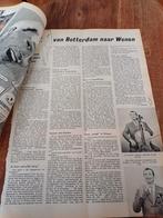 Artikel over Toon Hermans van Rotterdam naar Wenen 1960, Verzamelen, Muziek, Artiesten en Beroemdheden, Ophalen of Verzenden
