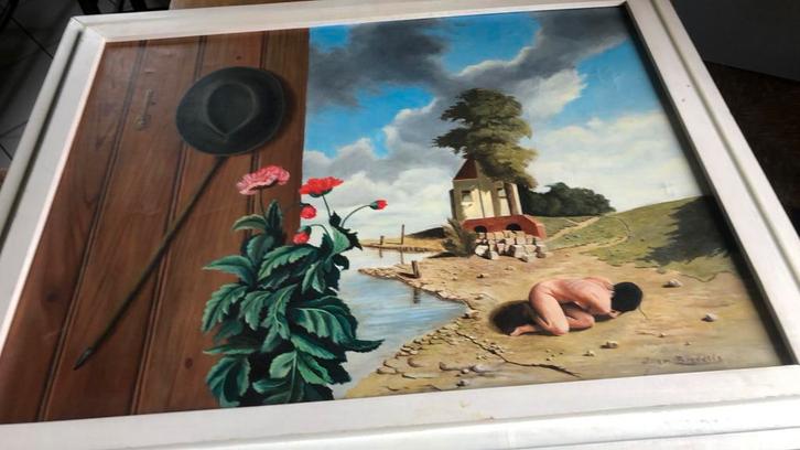 Willem Breddels, olie op doek.  Leidse schilder, Antiek en Kunst, Kunst | Schilderijen | Klassiek, Ophalen of Verzenden