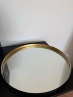 Ronde Spiegel met Gouden Rand, Ophalen, Zo goed als nieuw, Minder dan 100 cm, Ovaal