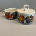 Villeroy & Boch "Acapulco" suikerpot & melkkan – jaren '70, Huis en Inrichting, Overige typen, Ophalen of Verzenden, Zo goed als nieuw