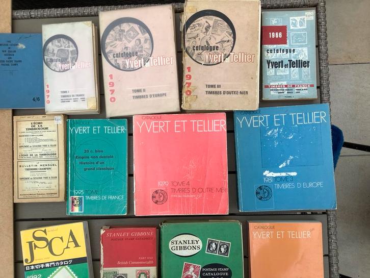 Yvert & Tellier Catalogus plus Stanley Gibbons oude catalogi, Postzegels en Munten, Postzegels | Toebehoren, Ophalen of Verzenden