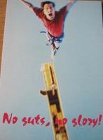 nieuwe ansichtkaart met thema no guts no glory, Verzenden, 1980 tot heden, Ongelopen, Overige thema's