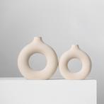 Donut vaasjes, Huis en Inrichting, Woonaccessoires | Vazen, Overige kleuren, Aardewerk of Porselein, Nieuw, Ophalen of Verzenden