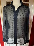 vintage zwarte blouse, Ophalen, Zo goed als nieuw, Maat 38/40 (M), Zwart