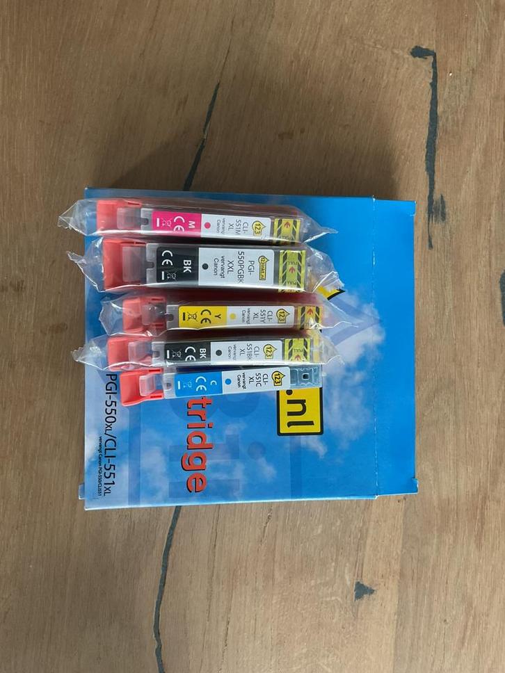 Inktcardridges canon 551xl, Computers en Software, Printerbenodigdheden, Zo goed als nieuw, Toner, Ophalen of Verzenden