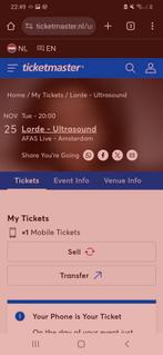 1 Lorde Ultrasound Tour Ticket Di 25 Nov Amsterdam Afas live, Tickets en Kaartjes, Concerten | Pop, Eén persoon, November