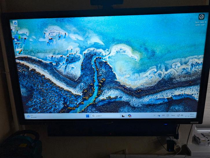 Touchscreen monitor 55 inch met ops (windows 11) en soundbar, Computers en Software, Monitoren, Zo goed als nieuw, 60 Hz of minder