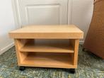 Roltafeltje hout beige 2 stuks, Huis en Inrichting, Tafels | Sidetables, Ophalen