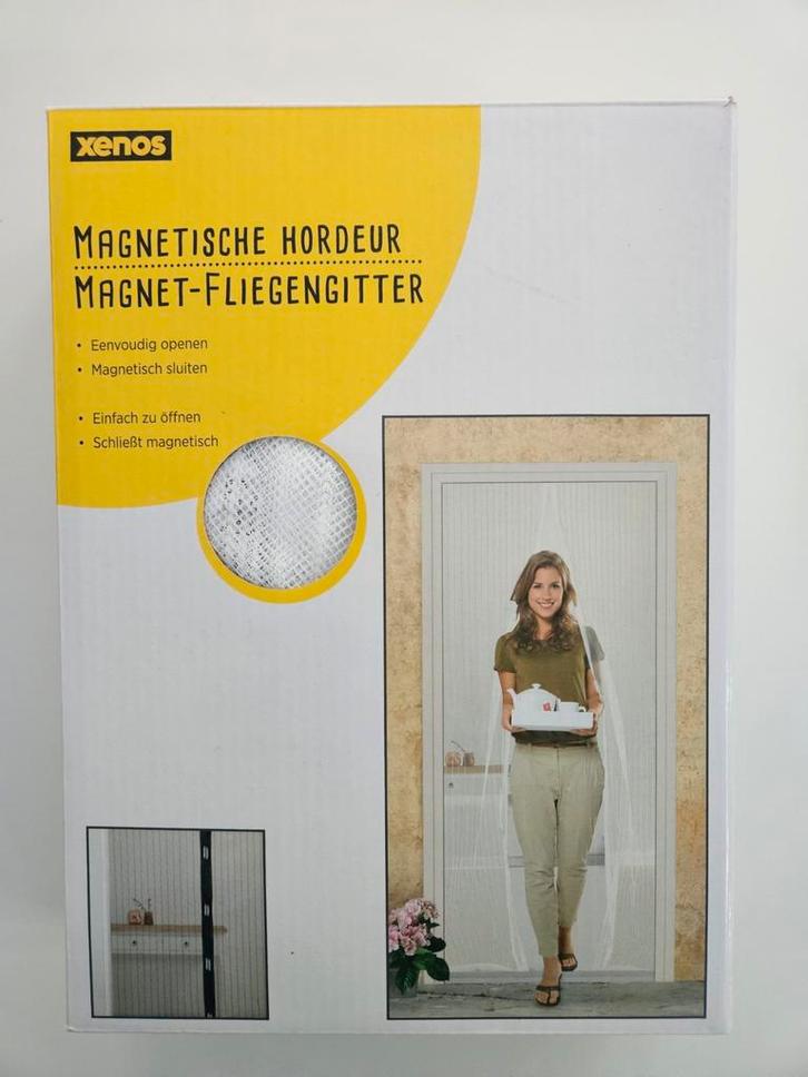 Magnetische hordeur insectenhor WIT 100x210 ongebruikt NIEUW, Doe-het-zelf en Verbouw, Deuren en Horren, Nieuw, Hordeur, 200 tot 215 cm