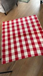 Prachtig rood wit geblokt tafelkleed kerst christmas diner, Huis en Inrichting, Ophalen of Verzenden, Zo goed als nieuw, Rechthoek