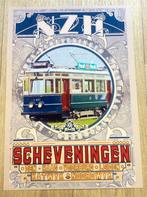 NZH de Blauwe Tram HTM Scheveningen Deco Poster Print, Ophalen of Verzenden, Nieuw, Tram, Overige typen