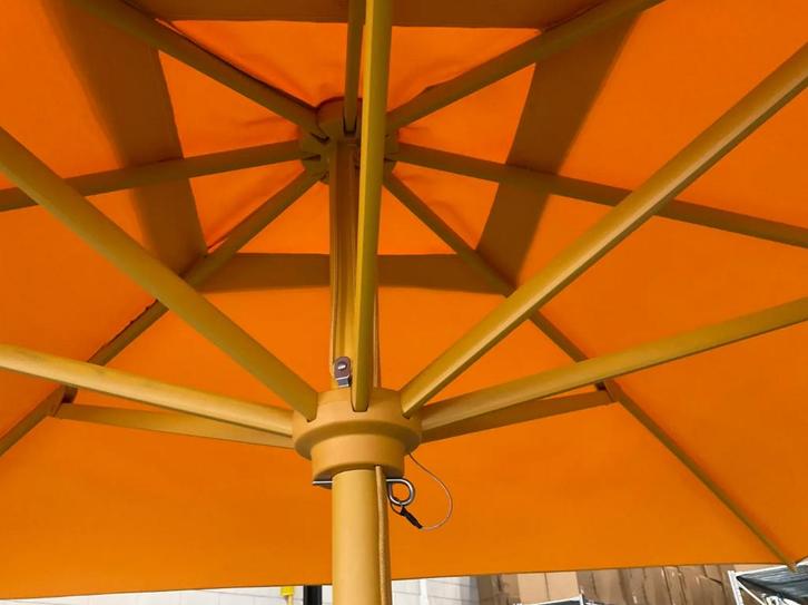 Lanterfant Levi Parasol Aluminium Zwart of Oker, 240cm NIEUW, Tuin en Terras, Parasols, Nieuw, Ophalen of Verzenden
