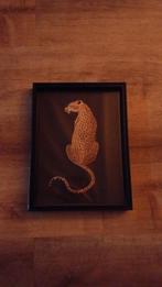 Panter in lijst, Huis en Inrichting, Minder dan 50 cm, Ophalen of Verzenden, Zo goed als nieuw, Foto of Poster