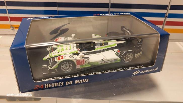 Spark Oreca Swiss HY Tech-Hybrid Le Mans Jan Lammer - 2011, Hobby en Vrije tijd, Modelauto's | 1:43, Zo goed als nieuw, Auto, Overige merken