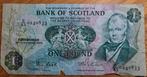 3# Schotland 1 Pound 18-11-1986 P111, Postzegels en Munten, Bankbiljetten | Europa | Niet-Eurobiljetten, Overige landen, Verzenden