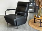 Leolux Scylla fauteuil - Zwart leder design