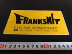 sticker FRANK SMIT F.T.M. Smit Bevrachting Rotterdam Gouda, Ophalen, Zo goed als nieuw