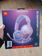 JBL Quantum koptelefoon roze, Computers en Software, Headsets, JBL, Ophalen of Verzenden, Zo goed als nieuw, Over-ear