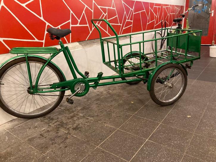 Te koop :Nieuwe Bakfiets Groen metallic, Fietsen en Brommers, Fietsen | Oldtimers, Ophalen