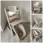 Stokke Tripp Trapp whitewash met babyset en newbornset, Kinderen en Baby's, Kinderstoelen, Ophalen of Verzenden, Zo goed als nieuw