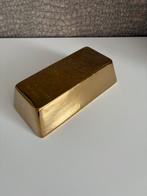 Goudstaaf spaarpot, Ophalen of Verzenden, Zo goed als nieuw, Steen, Aardewerk of Keramiek, Overige thema's
