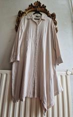 Studio creme wit linnen viscose a symmetrisch blouse jurk, Studio, Ophalen of Verzenden, Zo goed als nieuw, Wit