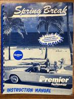 GOTTLIEB SPRING BREAK INSTRUCTION MANUAL, Verzamelen, Automaten | Flipperkasten, Gebruikt, Elektronisch, Flipperkast, Gottlieb