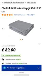 Tapijt, grondzeil met opblaasbare rand en gronddoek 490-240, Caravans en Kamperen, Ophalen, Zo goed als nieuw