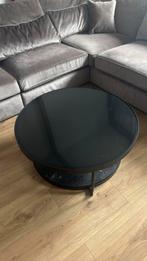 Ikea FRÖTORP Salontafel - Antraciet/Zwart Glas, Ophalen, Rond, 50 tot 100 cm, Minder dan 50 cm