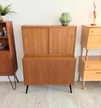 Vintage midcentury wandmeubel dressoir, Huis en Inrichting, Kasten | Wandmeubels, Ophalen of Verzenden, Zo goed als nieuw, Minder dan 150 cm