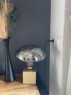 Mooie tafellamp goud Calex titanium XXL lamp Mushroomlamp, Ophalen, Luxe, Zo goed als nieuw, Glas