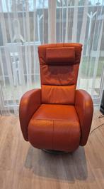 Relax Fauteuil - Leer - draaibaar - elektrisch, Huis en Inrichting, Fauteuils, Ophalen, Gebruikt, 50 tot 75 cm, Leer